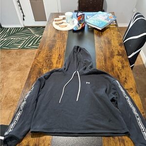 Under Armour Black Hoodie with White Accents